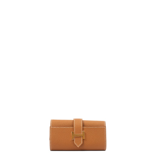Picture of Hermes Wallet Bearn Four Key Holder in Gold, Epsom Leather