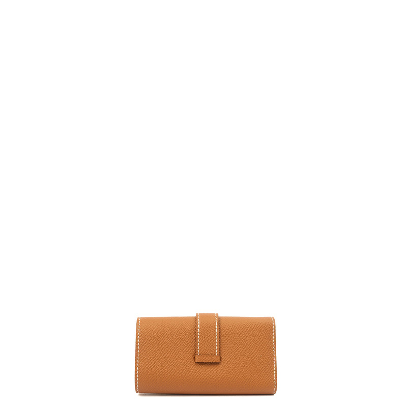 Picture of Hermes Wallet Bearn Four Key Holder in Gold, Epsom Leather