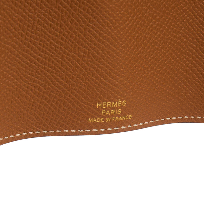 Picture of Hermes Wallet Bearn Four Key Holder in Gold, Epsom Leather