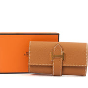 Picture of Hermes Wallet Bearn Four Key Holder in Gold, Epsom Leather