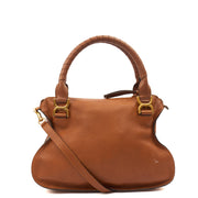 Picture of Chloe Shoulder Bag Marcie - Medium in Brown, Calfskin Leather