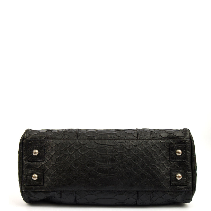 Picture of Mulberry Tote Bayswater Heritage in Black, Exotic Effect Leather