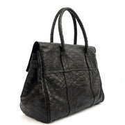 Picture of Mulberry Tote Bayswater Heritage in Black, Exotic Effect Leather
