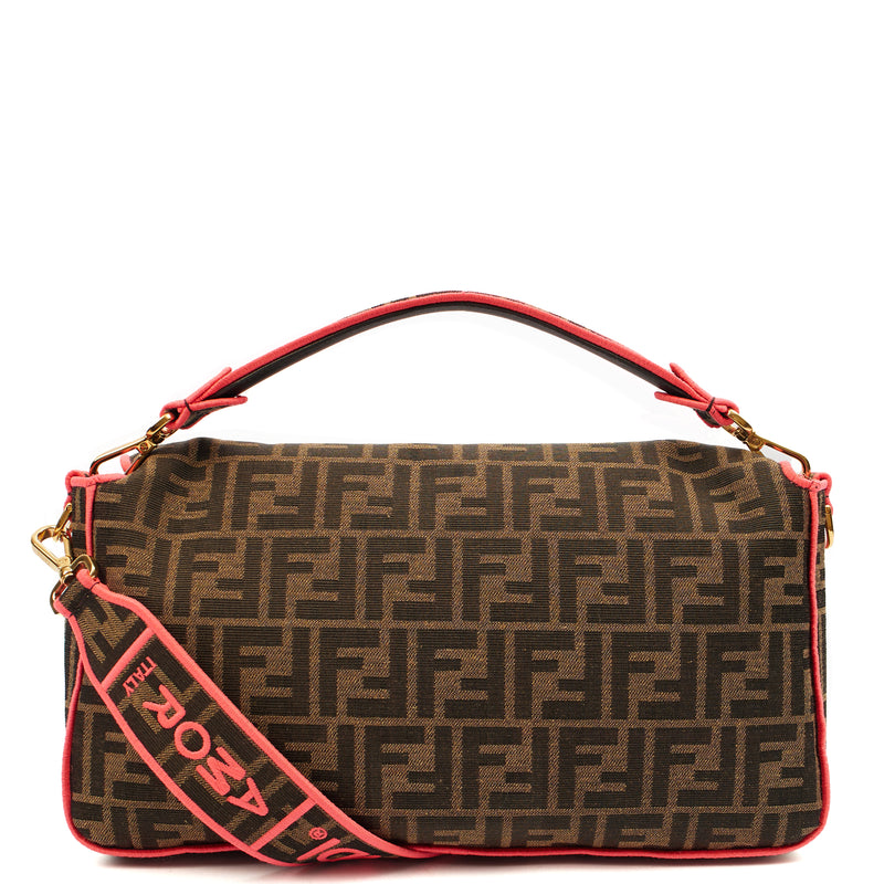 Picture of Fendi Cross Body Baguette - Large in Zucca FF, Canvas