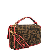 Picture of Fendi Cross Body Baguette - Large in Zucca FF, Canvas