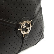 Picture of Gucci Top Handle Reins Hobo in Black, Leather