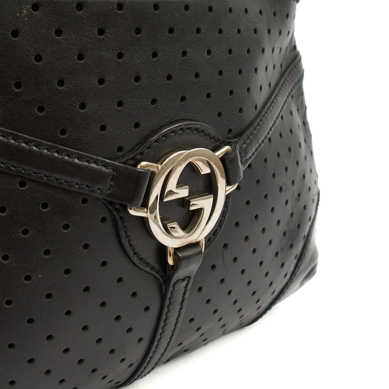Picture of Gucci Top Handle Reins Hobo in Black, Leather