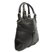 Picture of Gucci Top Handle Reins Hobo in Black, Leather