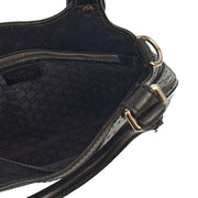 Picture of Gucci Top Handle Reins Hobo in Black, Leather