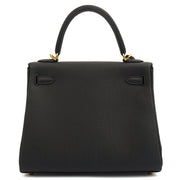 Picture of Hermes Top Handle Kelly 25 in Black, Togo Leather