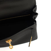 Picture of Hermes Top Handle Kelly 25 in Black, Togo Leather