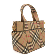 Picture of Burberry Tote Vintage Check and Leather Cross Body - Small in Nova Check, Leather