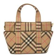 Picture of Burberry Tote Vintage Check and Leather Cross Body - Small in Nova Check, Leather