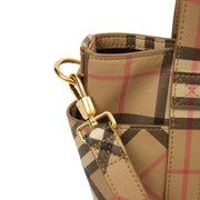 Picture of Burberry Tote Vintage Check and Leather Cross Body - Small in Nova Check, Leather