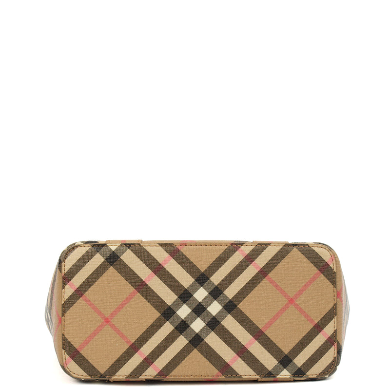 Picture of Burberry Tote Vintage Check and Leather Cross Body - Small in Nova Check, Leather