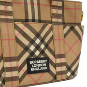 Picture of Burberry Tote Vintage Check and Leather Cross Body - Small in Nova Check, Leather
