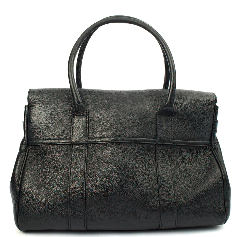 Picture of Mulberry Top Handle Bayswater Heritage in Black, Calfskin Leather