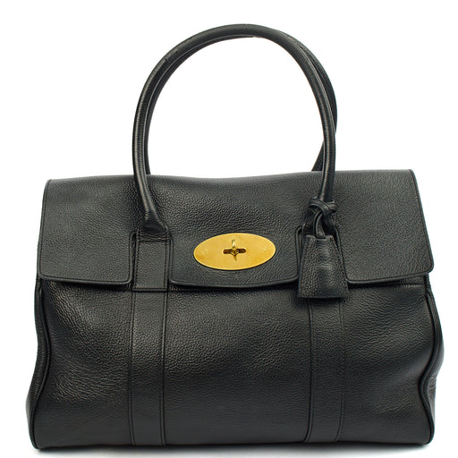 Picture of Mulberry Top Handle Bayswater Heritage in Black, Calfskin Leather