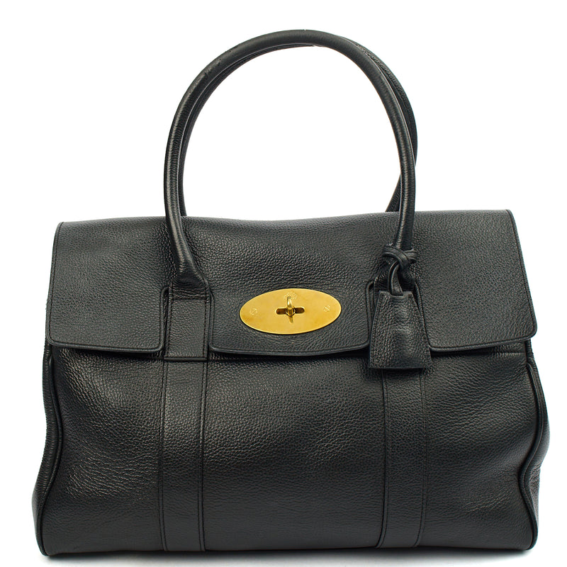 Picture of Mulberry Top Handle Bayswater Heritage in Black, Calfskin Leather