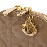 Picture of Christian Dior Phone Case Lady Dior Phone Holder in Neutral, Patent Leather