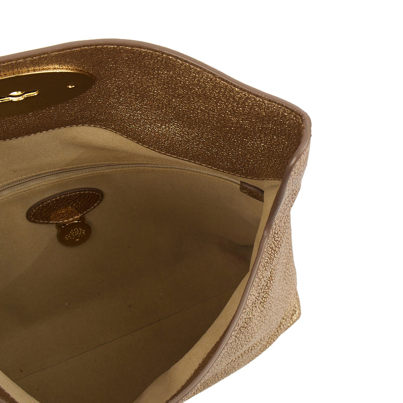 Picture of Mulberry Clutch Bayswater Clutch in Metallic, Leather