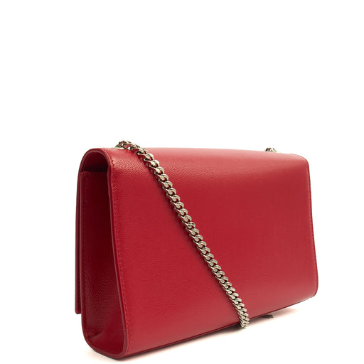 Picture of Saint Laurent Shoulder Bag Kate Medium Tassle in Red, Leather
