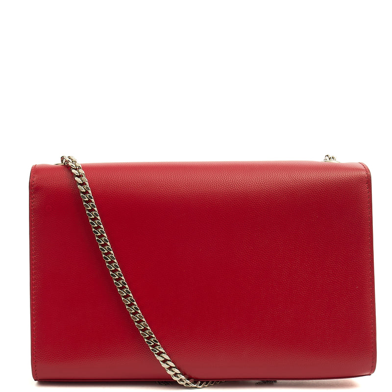 Picture of Saint Laurent Shoulder Bag Kate Medium Tassle in Red, Leather