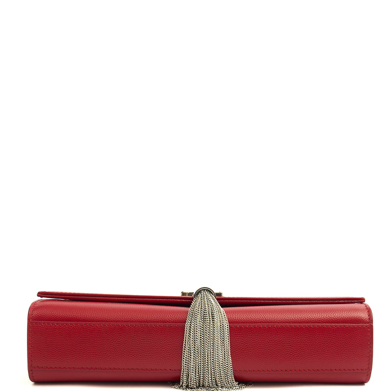 Picture of Saint Laurent Shoulder Bag Kate Medium Tassle in Red, Leather