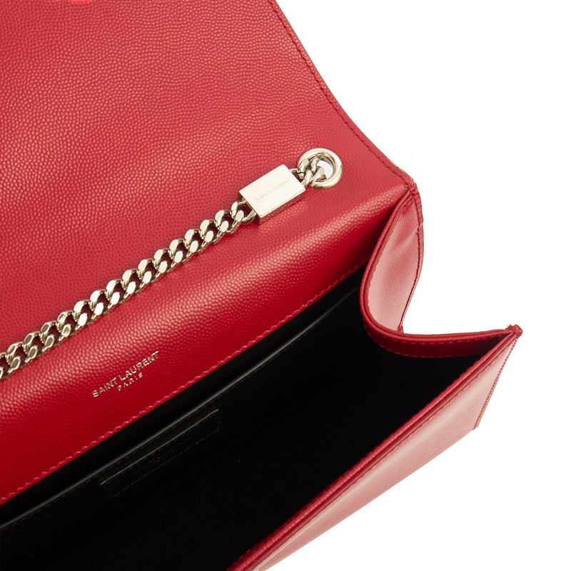 Picture of Saint Laurent Shoulder Bag Kate Medium Tassle in Red, Leather