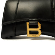 Picture of Balenciaga Top Handle Hourglass XS in Black, Leather