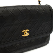 Picture of Chanel Cross Body Vintage Flap Bag  in Black, Lambskin Leather