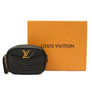 Picture of Louis Vuitton Cross Body New Wave PM Chain Bag  in Black, Leather