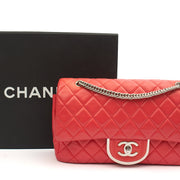 Picture of Chanel Shoulder Bag Flap Bag in Red, Leather