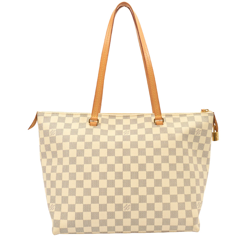 Picture of Louis Vuitton Tote Iena MM in Damier Azur, Canvas