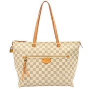 Picture of Louis Vuitton Tote Iena MM in Damier Azur, Canvas