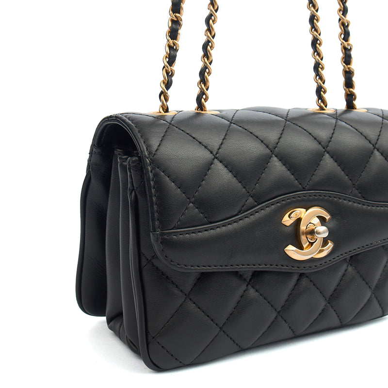 Picture of Chanel Cross Body Flap Bag in Black, Lambskin Leather