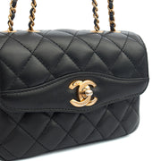 Picture of Chanel Cross Body Flap Bag in Black, Lambskin Leather