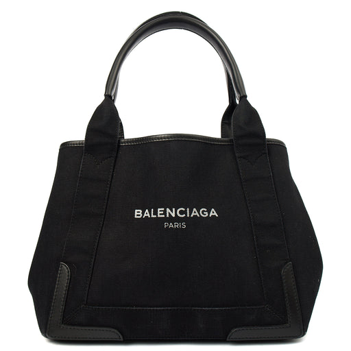 Picture of Balenciaga Tote Cabas  in Black, Canvas