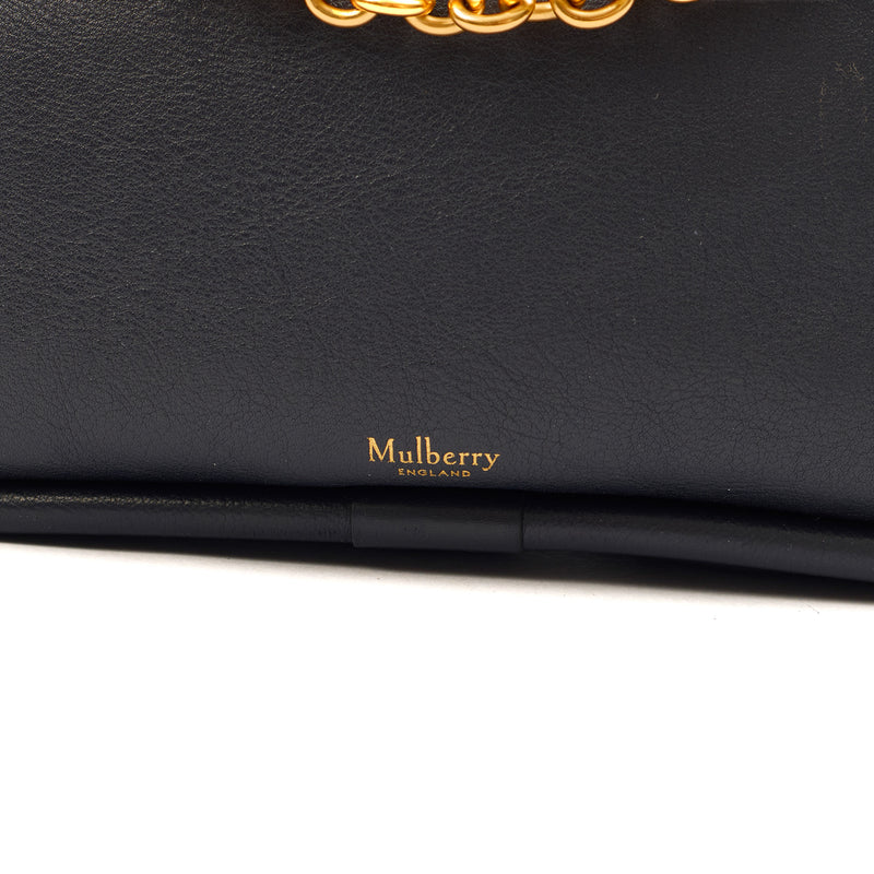 Picture of Mulberry Tote Leighton in Navy, Calfskin Leather