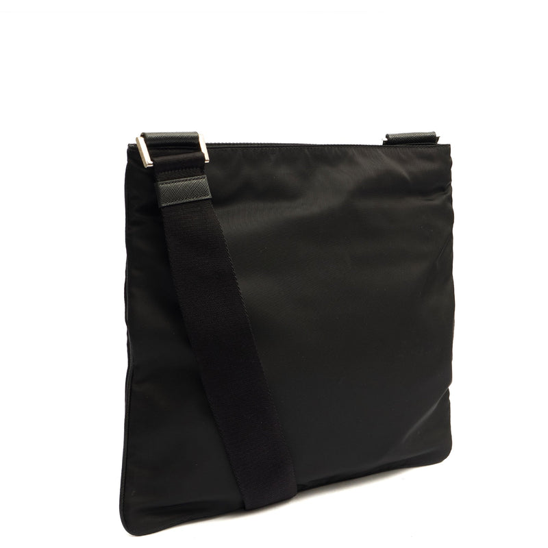 Picture of Prada Cross Body Nylon Messenger in Black, Nylon