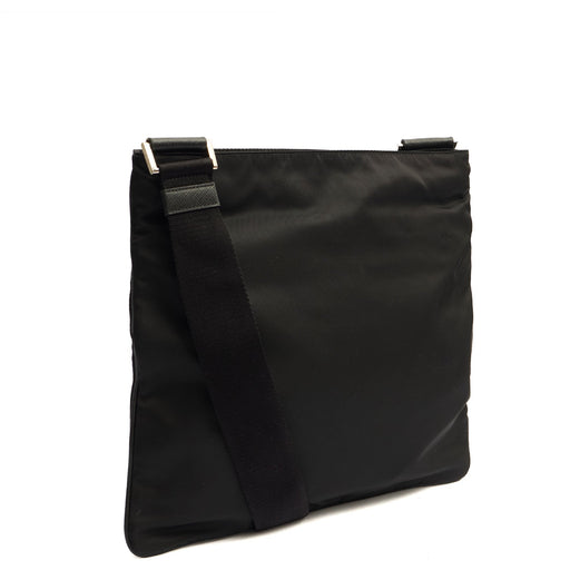 Picture of Prada Cross Body Nylon Messenger in Black, Nylon