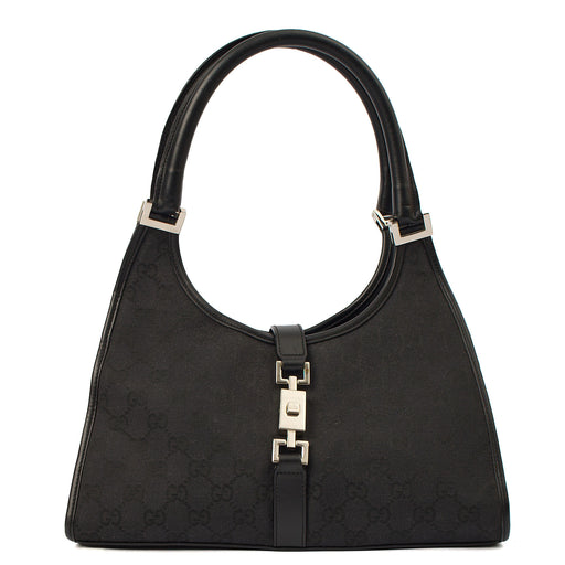 Picture of Gucci Shoulder Bag Jackie in Black, GG Canvas