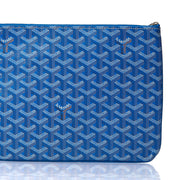 Picture of Goyard Clutch Senat Pouch PM in Blue, Leather