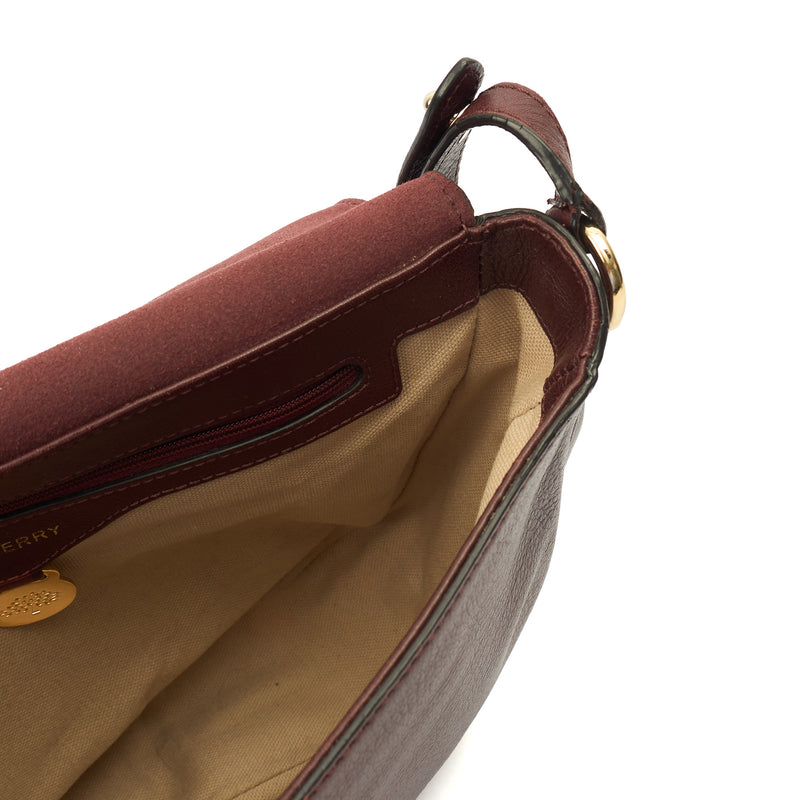 Picture of Mulberry Cross Body Tessie Satchel in Oxblood, Leather