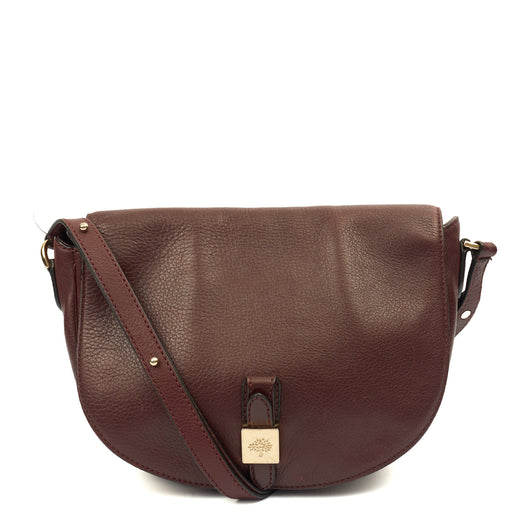 Picture of Mulberry Cross Body Tessie Satchel in Oxblood, Leather