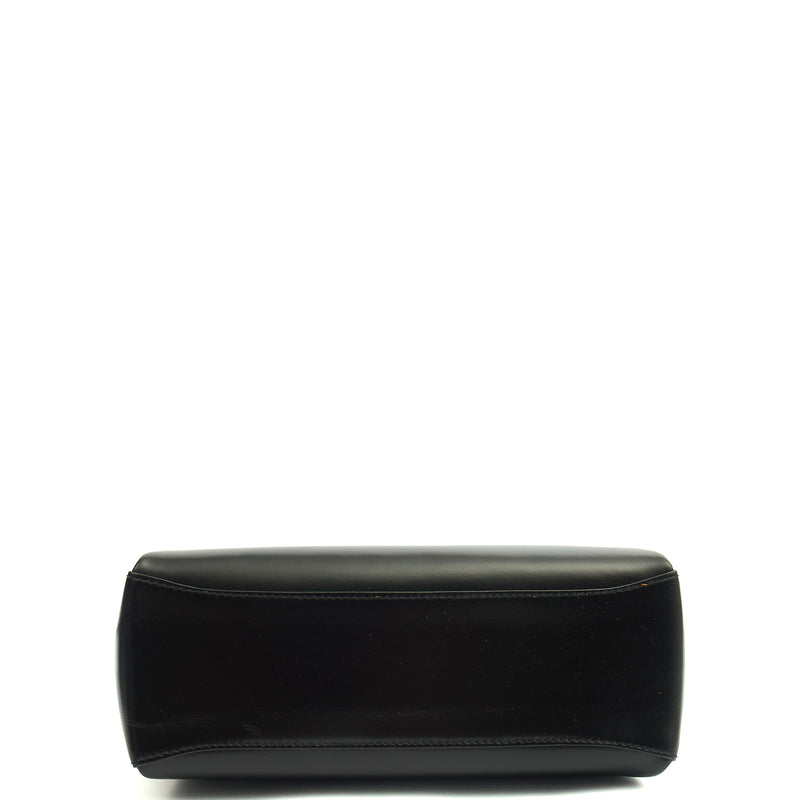 Picture of Gucci Top Handle Vintage Bamboo  in Black, Leather