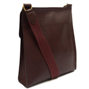 Picture of Mulberry Cross Body Antony - Large in Oxblood, Calfskin Leather