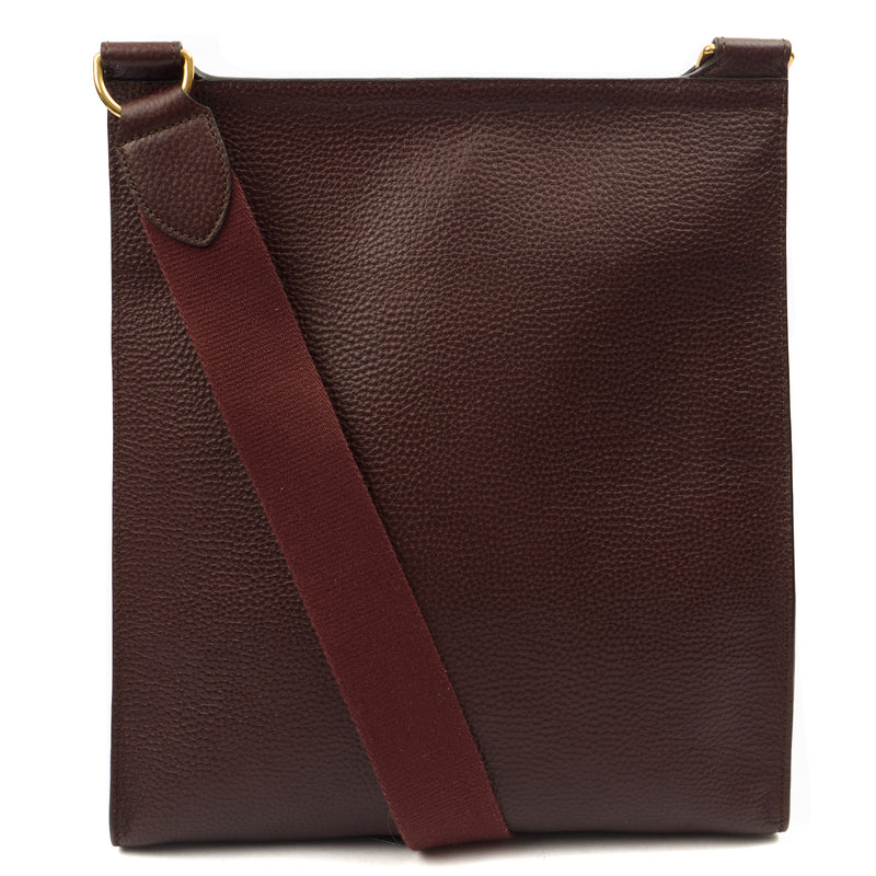 Picture of Mulberry Cross Body Antony - Large in Oxblood, Calfskin Leather