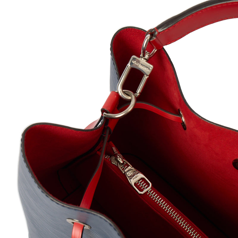 Picture of Louis Vuitton Bucket Bag Noe in Blue , 35nis Leather
