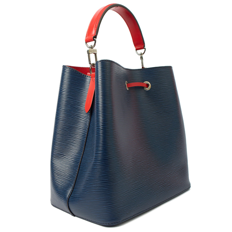 Picture of Louis Vuitton Bucket Bag Noe in Blue , 35nis Leather